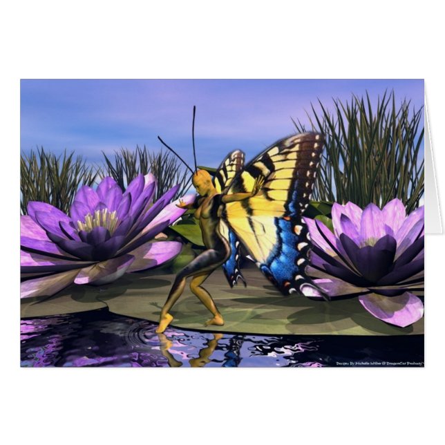 Tiger Swallowtail Fairy OBS Kort (Framsidan Horizontal)