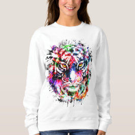 Tiger Sweatshirt - Colorful Tiger Sweatshirt T Shirt
