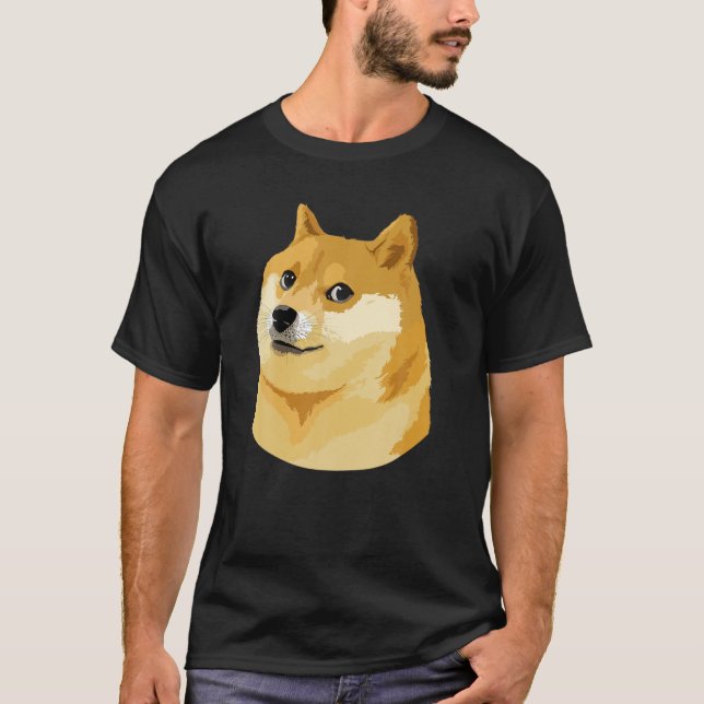 Tiger Swole Doge Dogecoin Crypto Meme HODL Dogepar T Shirt (Framsida)