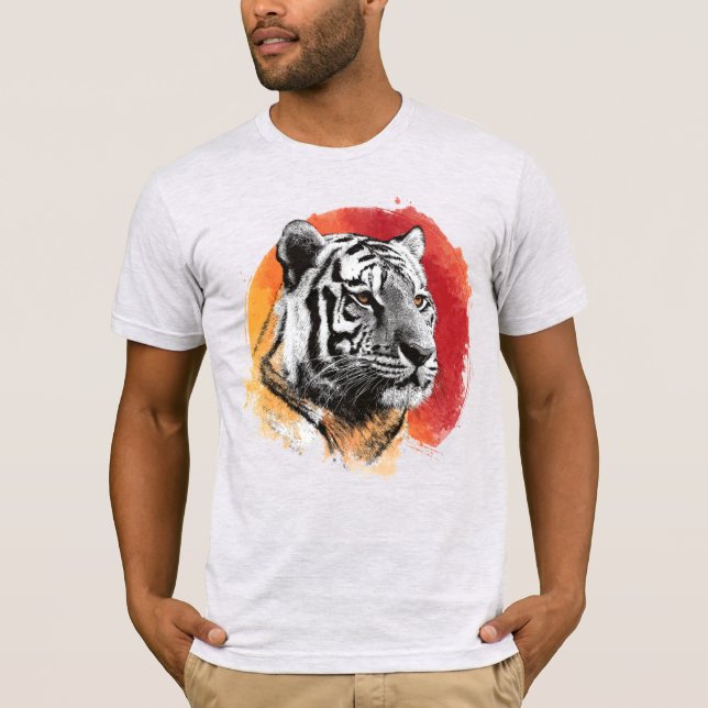 Tiger symbol of courage. t shirt (Framsida)