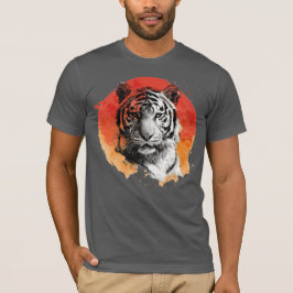 Tiger symbol of courage.  t shirt