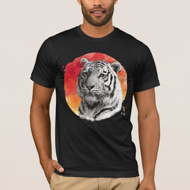 Tiger symbol of courage t shirt (Framsida)