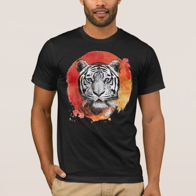 Tiger symbol of courage t shirt (Framsida)