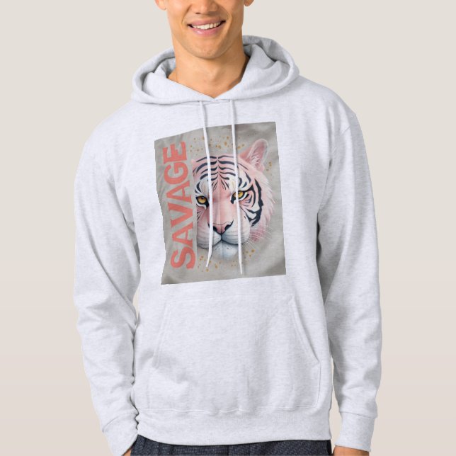 Tiger t-shirt hoodie (Framsida)