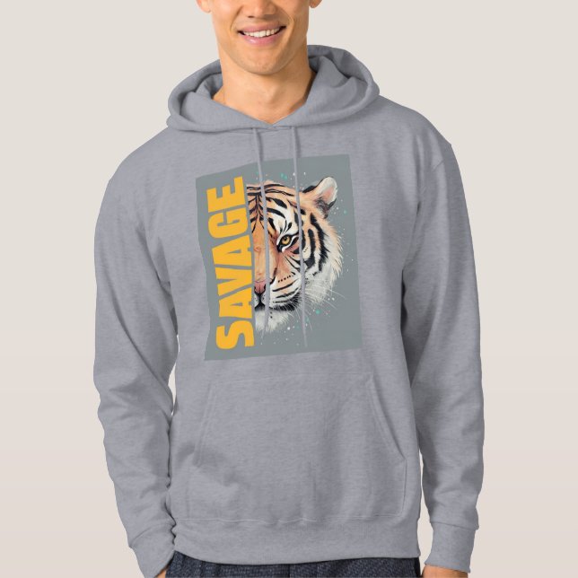 Tiger t-shirt hoodie (Framsida)