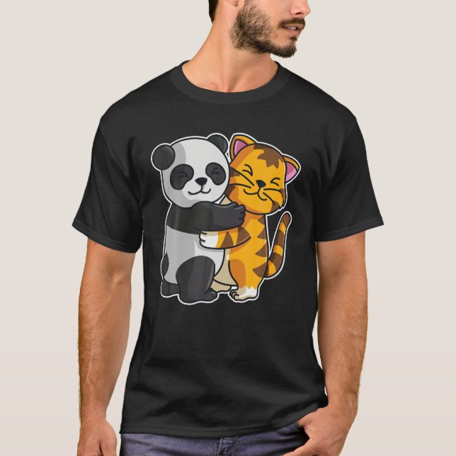 Tiger Tabby katt T Shirt (Framsida)