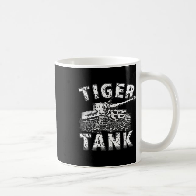 Tiger Tank Historiskt Världskrig 2 WW2 German Panz Kaffemugg (Höger)