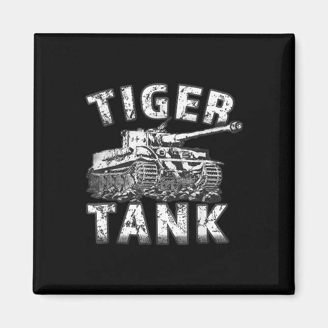 Tiger Tank Historiskt Världskrig 2 WW2 German Panz Magnet (Framsidan)