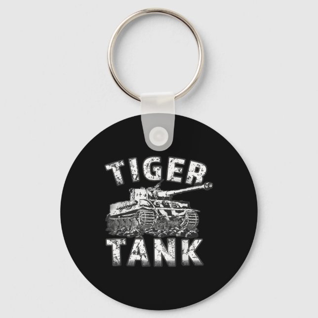 Tiger Tank Historiskt Världskrig 2 WW2 German Panz Nyckelring (Framsida)