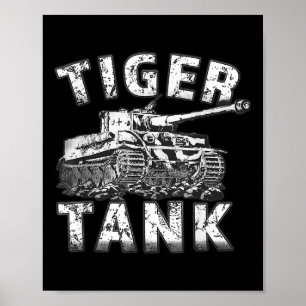 Tiger Tank Historiskt Världskrig 2 WW2 German Panz Poster