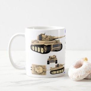 Tiger Tank, tungt världskrig 2-vapen Kaffemugg