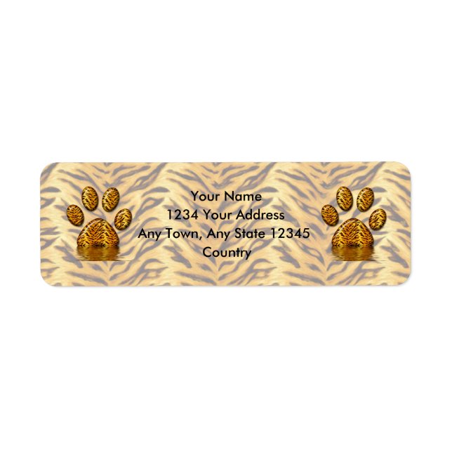 Tiger Tass #2 Returadress Etikett (Framsidan)