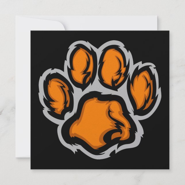 Tiger Tass Party Inbjudningar (Framsida)