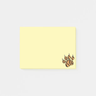 Tiger Tass Teckning Cute Notes Post-it Block