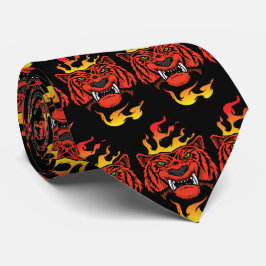 Tiger Team Mascot Football Basketball Necktie Slips