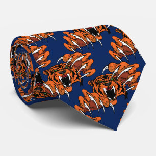 Tiger Team Mascot Football Basketball Necktie Slips