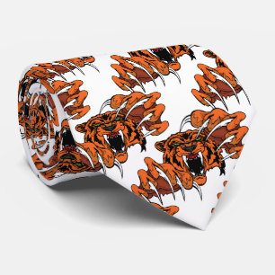 Tiger Team Mascot Football Basketball Necktie Slips