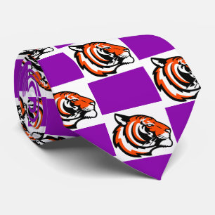 Tiger Team Mascot Football Basketball Necktie Slips
