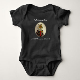 Tiger Tecknad Teckning i Kostym Clothes Baby Bodys T Shirt