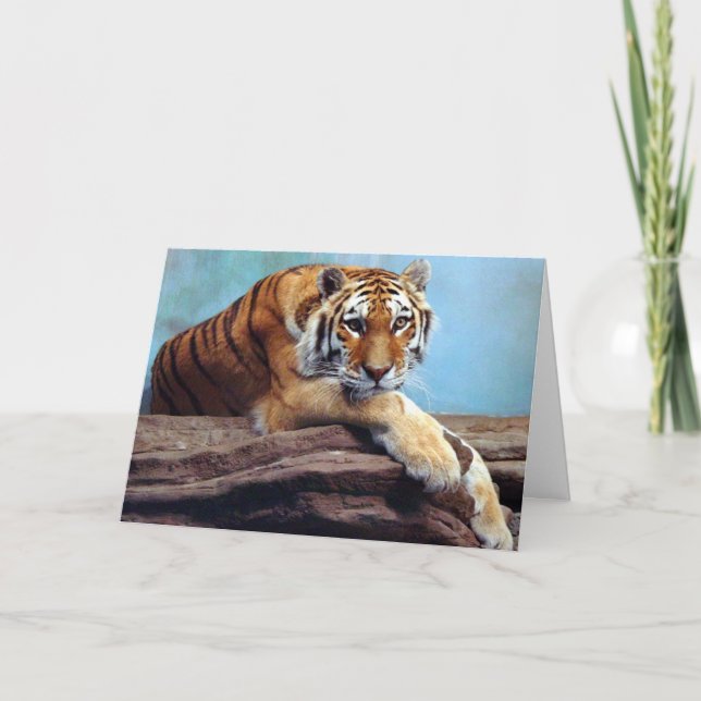 Tiger "Thinking of You" Kort (Framsida)