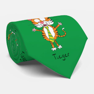 Tiger Tie Cute Funny Slips