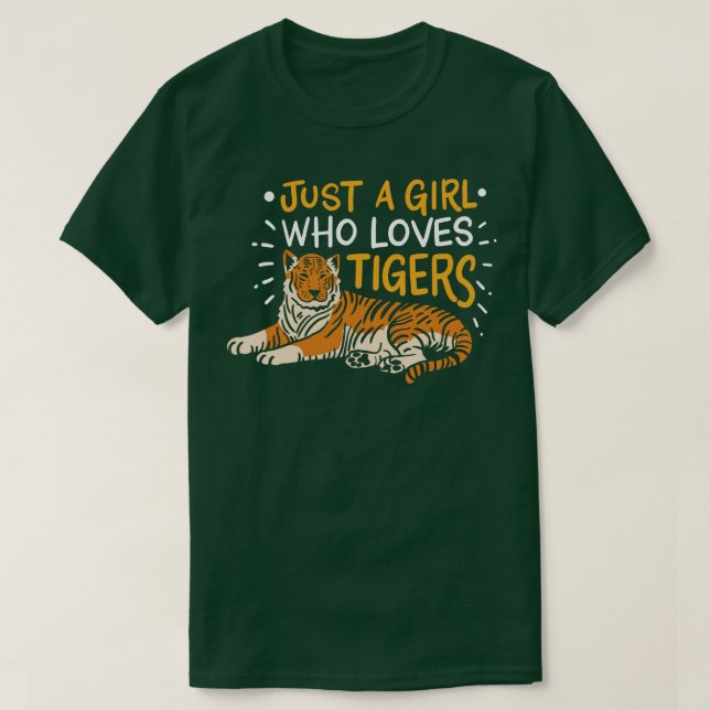 Tiger Tiger Älskare Zookeeper T Shirt (Design framsida)