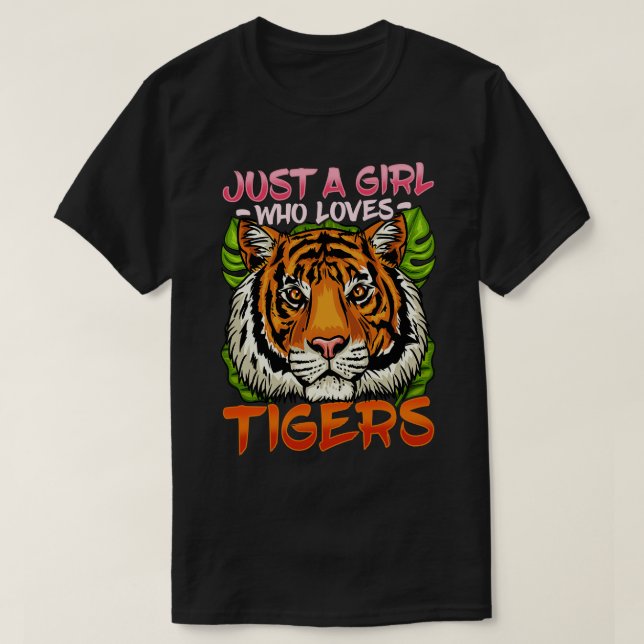 Tiger Tiger Älskare Zookeeper T Shirt (Design framsida)
