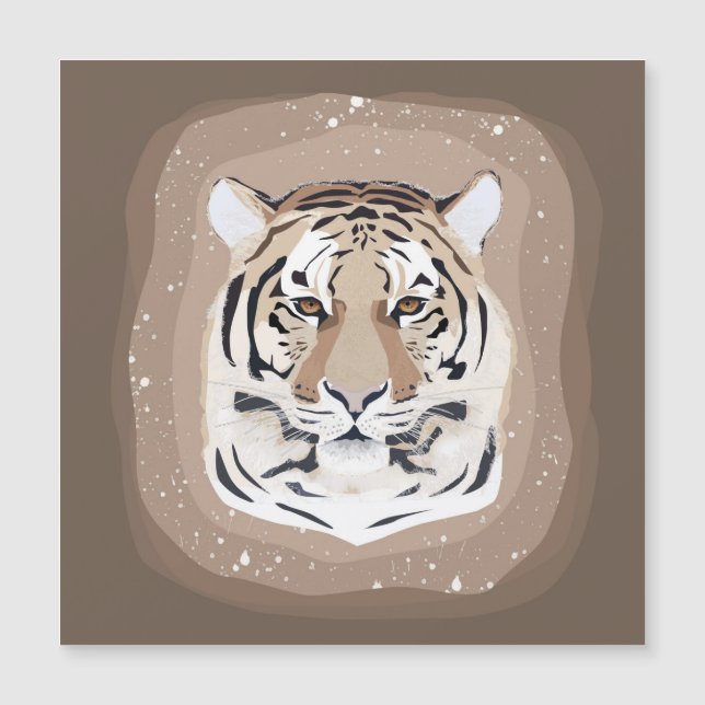 Tiger, tiger ansikte, symbol för 2022 (Framsida)