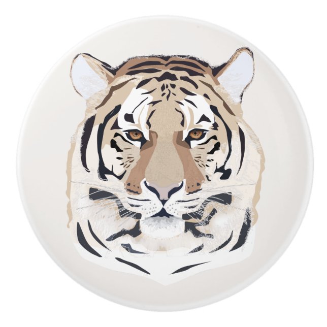 Tiger, tiger ansikte, symbol för 2022 knopp (Framsidan)