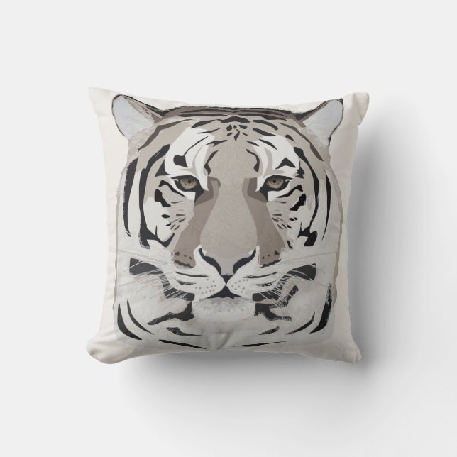 Tiger, tiger ansikte, symbol för 2022 kudde (Framsida)