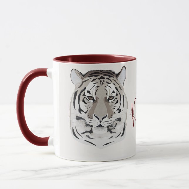 Tiger, tiger ansikte, symbol för 2022 mugg (Vänster)