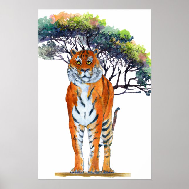 Tiger, tiger, brännande ljus poster (Framsidan)