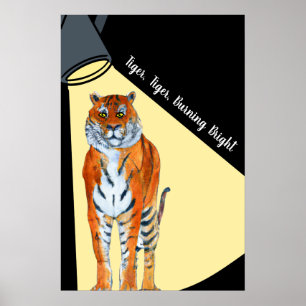 Tiger, tiger, brännande ljus poster