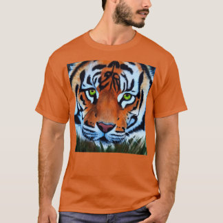 Tiger tiger burning bright big cat animal painting t shirt