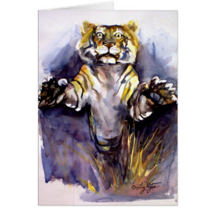 Tiger Tiger Card Hälsningskort