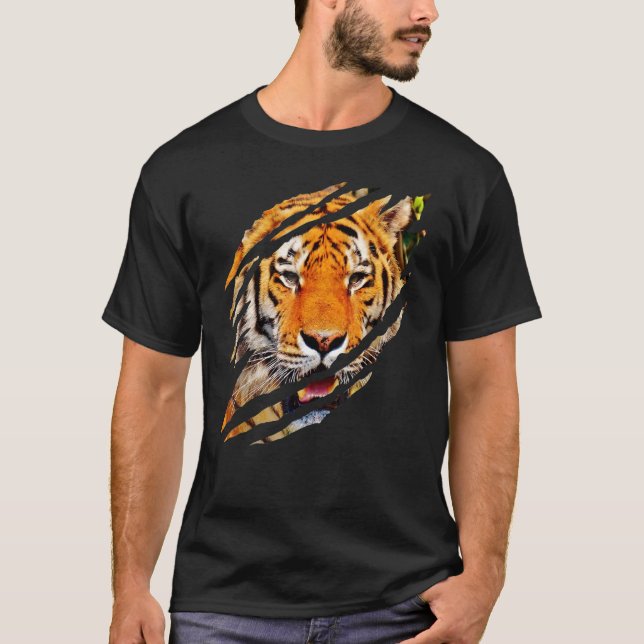 Tiger Tiger Tiger Tiger Tiger Tiger T Shirt (Framsida)
