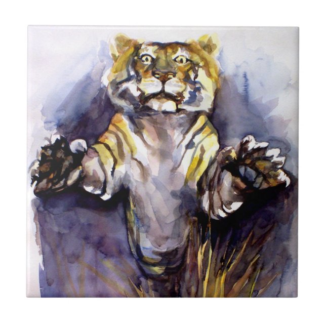 Tiger Tiger Tiger Tile Kakelplatta (Framsidan)