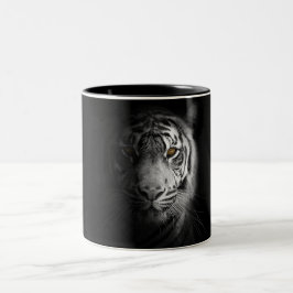 Tiger, tigerfotografi, bedövning, Två-Tonad mugg