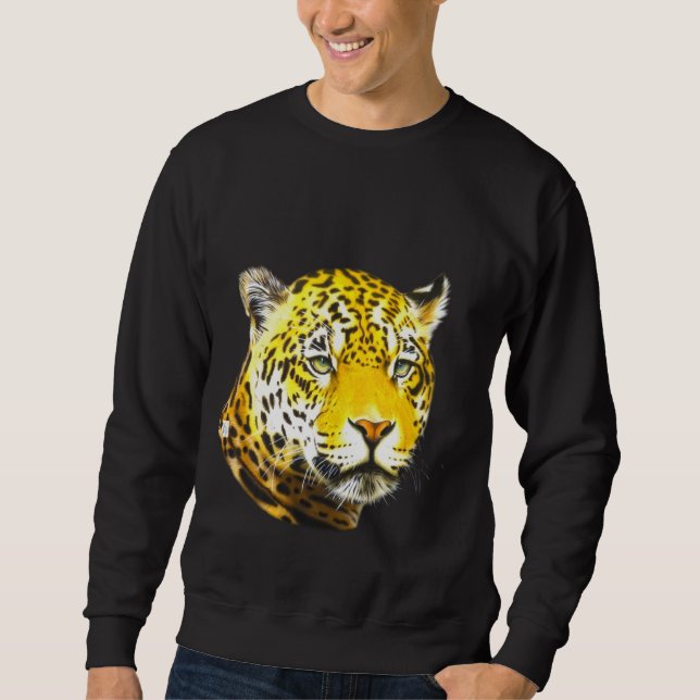 Tiger Tigerhead Lång Ärmad Tröja (Framsida)