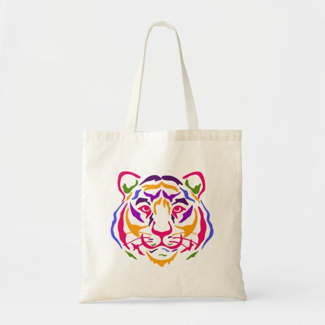 Tiger Tote Bag Tygkasse (Framsidan)