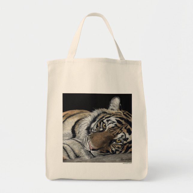 Tiger Tote Bag Tygkasse (Framsidan)