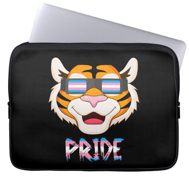 Tiger Transgender Flagga Lgbt Laptop Fodral (Framsidan)