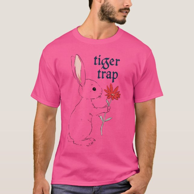 Tiger Trap 1990S Retro Fläkt Aesthetic T Shirt (Framsida)