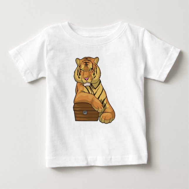 Tiger Treasure-bröstkorgen T Shirt (Framsida)