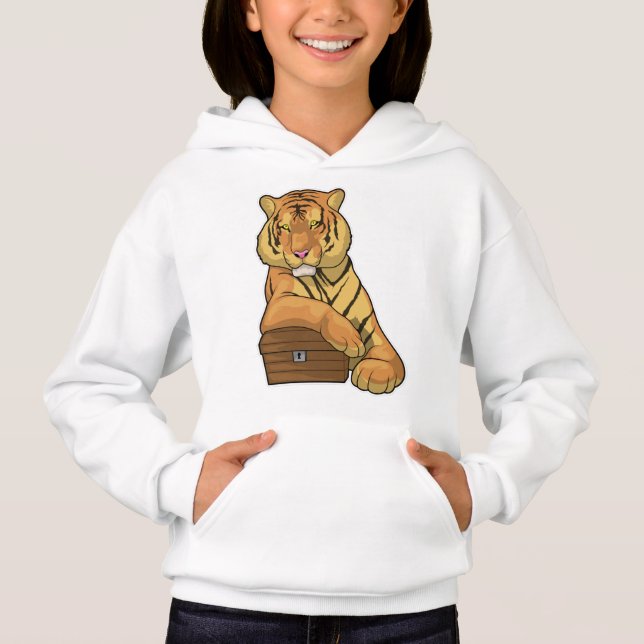 Tiger Treasure-bröstkorgen T Shirt (Framsida)