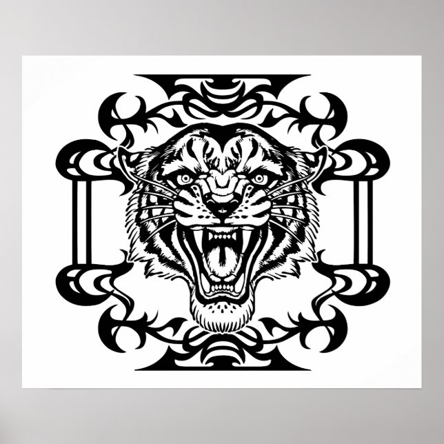 Tiger Tribal Poster (Framsidan)