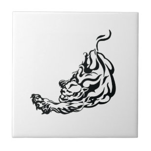 Tiger Tribal Tatom Kakelplatta