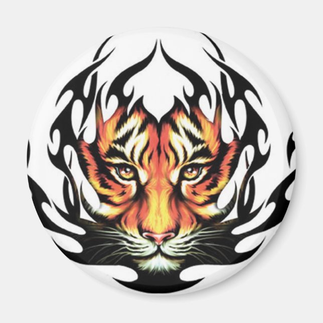 Tiger Tribal Tattoo magnet (Framsidan)