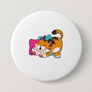 Tiger trött knapp