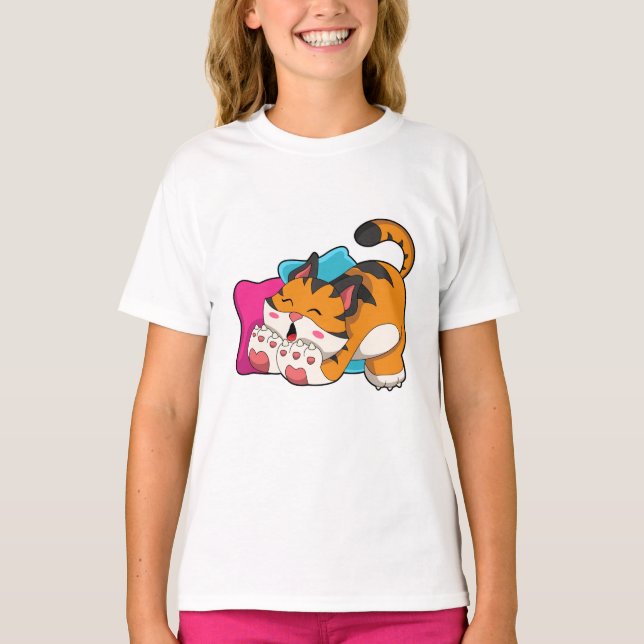 Tiger trött t shirt (Framsida)